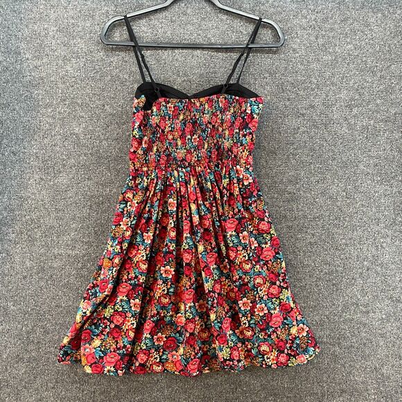 Band of Gypsie Dress Womens S Floral Sleeveless Fit Flare Cottage Pin Up Swing - Picture 4 of 10